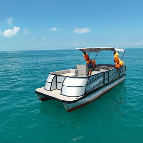 Аренда моторного катамарана "Заповедный-2"